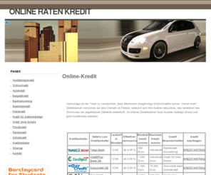 onlineratenkredit.info: Online Kredit: günstige Kreditangebote, Online Kreditvergleich
