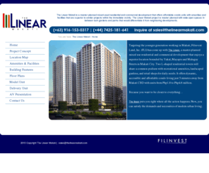 thelinearmakati.com: The Linear Makati :: Filinvest Land Incorporated
The Linear Makati is a master-planned mixed-used residential and commercial development that offers affordable condo units with amenities and facilities that are superior to similar projects within the immediate vicinity.
