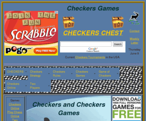 checkerschest.com: Checkers Games at Checkers Chest
Checkers games at checkers chest online. Play this competitively strategic game of checkers online or develop your own expertise by practicing the game of checkers on a regular basis. Let's play checkers online today.