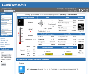 lumiweather.info: LumiWeather.info - Etusivu
Personal weather station.