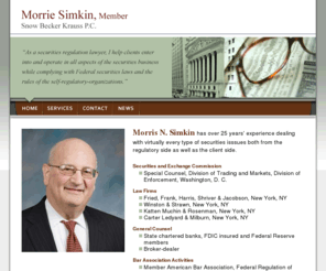 securitiesregslawyer.com: Securities Regulations Lawyer
I give legal counsel to securities industry participants, would be participants, and service providers 