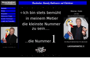 bauchrednermaske.de: Werner Schaffrath Entertainment
Künstler-Homepage des Entertainers Werner Schaffrath