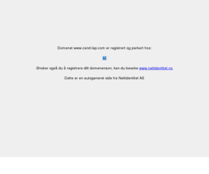 cand-lap.com: Domenet er registrert og under utarbeidelse av Nettidentitet AS
