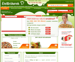 etelbrokerek.hu: Ételrendelés - Étel és pizza rendelés interneten!
Internetes étel és pizzarendelés. Online ételrendelés, Kinai konyha, Magyar konyha, Mexikói konyha, Gyorsétterem