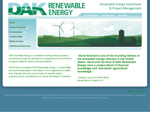 dakrenewableenergy.com: DAK Renewable Energy
DAK Renewable Energy - Renewable Energy Investment and Project Management