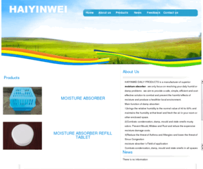 dampsorb.com: Moisture Absorbers - Damp Absorber - YANTAI HAIYINWEI DAILY PRODUCTS CO. LTD
Damp absorber is YANTAI HAIYINWEI DAILY PRODUCTS CO. LTD's main products . We offer such as  damp absorber, moisture absorber . welcome to contact  us !