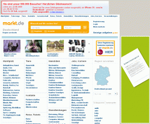 markt.de: Kostenlose Kleinanzeigen | markt.de
Kostenlose Kleinanzeigen finden Sie in unserem umfangreichen Anzeigen-Netzwerk. Inserieren Sie jetzt schnell und kostenlos auf markt.de