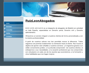 ruizleonabogados.es: Inicio - Un sitio web para la edición de sitios
Un sitio web para la edición de sitios