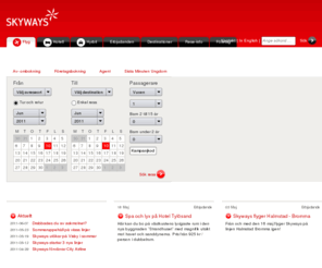 skyways-express.net: Skyways - Boka din flygresa här
Skyways flyger dig inom Sverige. Du flyger med oss från Terminal 3 på Stockholm-Arlanda