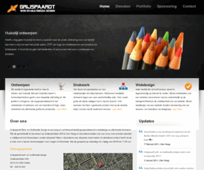 grijspaardt-webdesign.nl: Webdesign en DTP - Grafisch vormgever voor het ontwerpen van o.a. websites, huisstijl en flyers.
Webdesign en DTP - Grijspaardt web- en multimedia design is het adres in Den Haag voor het grafisch ontwerpen van al uw reclamemateriaal en het design van websites.