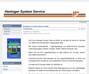 heninger-electronic.com: Heninger System Service GmbH
Joomla! - dynamische Portal-Engine und Content-Management-System