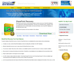 sharepointrecovery.net: SharePoint Recovery - Recover Corrupt SharePoint Server Document - MDF Database Recovery
Sharepoint recovery software to perform sharepoint document recovery from corrupt and inaccessible MDF sharepoint databases of MS SharePoint Server 2007.
