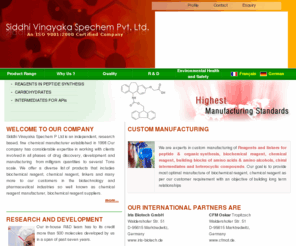 siddhivinayakaspechem.com: Biochemical Reagent,Chemical Reagent Manufacturer,Biochemical Reagent Suppliers,Chemical Reagent
Siddhi Vinayaka Spechem Private Limited - Manufacturers and exporters of biochemical reagent, chemical reagent, biochemical reagents, chemical reagents, biochemical synthesis, chemical reagent products, biochemical intermediaries, chemical reagent products, biochemical intermediary.