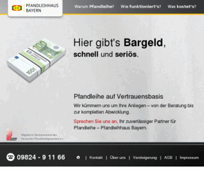 spezial-pfandleihhaus.com: Waffen-Pfandleihhaus.de
Waffen-Pfandleihhaus.de das erste Pfandleihhaus speziell für Waffen. Natürlich können Sie auch alle anderen Waren von Wert bei uns verpfänden. Fragen Sie uns wir machen Ihnen ein Angebot.