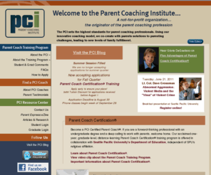 thepci.com: Parent Coaching Institute - PCI - Parent Coach Training - Parent Coaching Services
The Parent Coaching Institute, founded by Gloria DeGaetano, trains professionals to become Certified Parent Coaches, providing Moms and Dads with family coaching, education and support.
