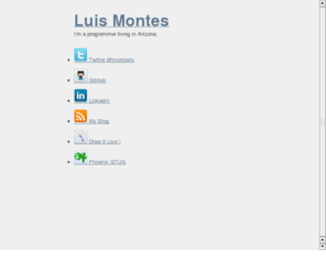 azprogrammer.com: AZ Programmer - Home
AZProgrammer.com - Personal webspace for Luis Montes