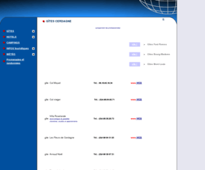 bourg-madame.com: ANNUAIRE   -   RÉPERTOIRE        des  GITES  de  Cerdagne
Vous cherchez un gite : RÉPERTOIRE des GÎTES  de CERDAGNE ; liste des gîtes de Cerdagne ; annuaire des gites de Cerdagne.
