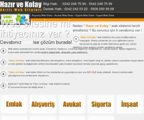 hazirvekolay.com: Hazır ve Kolay Web Sitesi
Hazır ve kolay web sitesi arayanlar için uygun çözümlerin bulunduğu web sitesi.