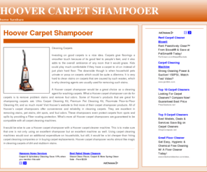 hoovercarpetshampooer.com: Hoover Carpet Shampooer
Tips and Ideas for Hoover Carpet Shampooer. It's all about Hoover Carpet Shampooer and everything you need to know.Read reviews and How to choose.