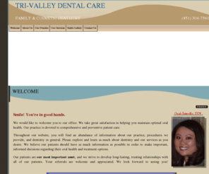 trivalleyfamilydental.com: Murrieta dentist, Dentist in Murrieta,  CA , Cosmetic Dentistry, Dr. Oanh Estavillo,
Cosmetic Murrieta dentists. Dr. Oanh Estavillo is a well-trained Murrieta dentist providing excellent dentistry including dental implants, veneers, cosmetic dentistry and teeth whitening.