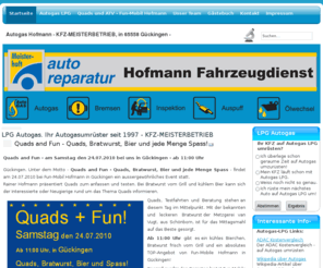 autogas-hofmann.com: LPG Autogas. Ihr Autogasumrüster seit 1997 - KFZ-MEISTERBETRIEB
LPG Autogas Hofmann - KFZ Meisterbetrieb - Bremsendienst - 24Stunden Notfalldienst!