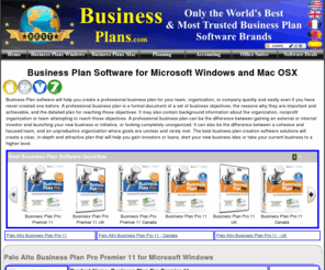 best-businessplans.com: Best Business Plan Software Reviews and Ratings for Microsoft Windows & Mac - Best-BusinessPlan.com
Discover and Download the Best Business Plan Software solutions available for Microsoft Windows and Macs. Business Plan software will help you create a professional business plan for your team, organization, or company quicly and easily even if you have never created one before.