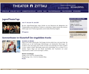 ghtz.net: .: Gerhart-Hauptmann-Theater Zittau :. - HOME
Informationen zum Haus, Spielplan, Team und zu Hintergründen rund ums Theater!