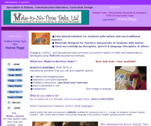 autismtasks.com: Autism Tasks | Teacch education materials activities | educational activity
Inexpensive, professionally designed autism activity task sets & materials, in English, autism education activities with TEACCH educational principles, ready to assemble for teaching those with autism, hands on learners: Teacch materials, Teacch activities