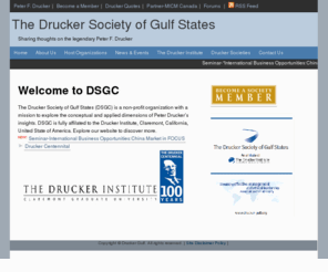 drucker-gulf.org: The Drucker Society of Gulf
Non-profit group based in Gulf dedicated to the works of Peter F. Drucker
