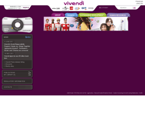 entertainments-its-vital.com: Vivendi
Vivendi, Offering the very best to the digital generation. Vivendi is at the heart of the different worlds of content, platforms and interactive networks.