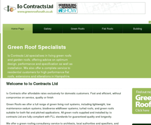 iocontracts.com: Green Roof Specialists | Garden Roof | Living Roofs in Southampton, Hampshire
Specialist in Green Roofs, installing a wide range of Roof Garden systems including sedum, grass or wildflower mats in Hampshire, Surrey, London and more.