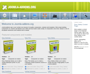 joomla-addons.org: Welcome to Joomla-addons.org
Joomla-addons.org - Your joomla resource site