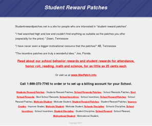 studentrewardpatches.net: Student Reward Patches
Student Reward Patches