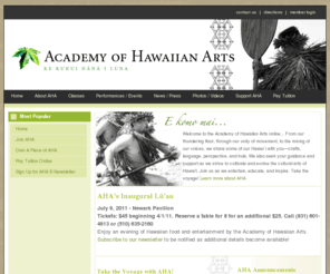 academyofhawaiianarts.com: Academy of Hawaiian Arts (AHA) - Kumu Hula Mark Keali'i Ho'omalu - Hula Halau - Oakland, CA
