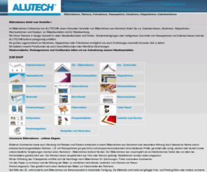 aluframe.com: Bilderrahmen, Rahmen, Fotorahmen, Passepartout, Alurahmen, Klapprahmen, Galerieschienen
Bilderrahmen, Rahmen und Alurahmen - ALUTECH liefert Galerieschienen, Klapprahmen, Wechselrahmen, Passepartout, Fotorahmen und Klemmschienen