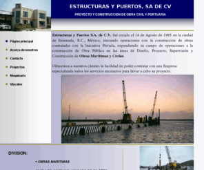 estructurasypuertos.com: Página principal
Obras maritimas portuarias y estructuras