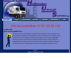 hus-halle.de: HUS || Hallescher Umzugs Service | Umzug nah & fern | Kleintransporte | Malerarbeiten | Laminatarbeiten | Haushaltsauflösungen | Kleintransporte | Halle Saale
hallescher umzugs service mit 24 stunden service und alle arbeiten rund um den umzug