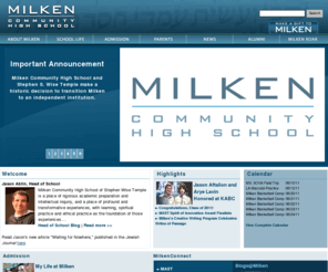 milkenschool.org: Milken Community High School | Los Angeles, CA.
Welcome from Head of School