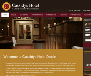 cassidyshotel.com: Dublin City Hotel | Cassidy's Hotel | Accommodation in Dublin
Dublin City Centre Hotel: Cassidy's Hotel is a family-run boutique hotel in Dublin City Centre.  Accommodation with free wi-fi & secure parking close to Temple Bar, Trinity College & Dublin's main sights.