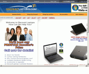 discountlaptops.com: Discountlaptops.com - 	Laptop Notebook Resources and Information.This website is for sale!
