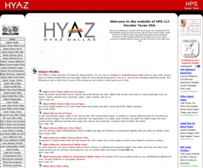 hyaz.com: Inkjet Decal Paper and Premium Color Laser Media.
Inkjet Decal Paper and Premium Color Laser Media film and decal paper.