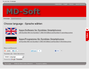 md-soft.info: MD-Soft :: Apps for Smartphones with Symbian operating system (Symbian S60 3rd and 5th Edition, Symbian^1, Symbian^3)
Apps for smartphones with Symbian operating system (S60 3rd and 5th Edition, Symbian^1, Symbian^3)