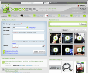 xboxer.pl: Xboxer.pl – Xbox i Xbox 360 - Portal dla użytkowników tych konsol – Dołącz do nas!
Portal społecznościowy dla graczy i posiadaczy konsol Xbox i Xbox 360. Miejsce w którym użytkownicy pomagają sobie odpowiadając na pytania związane z grami i sprzętem, a także oceniając wartość odpowiedzi.