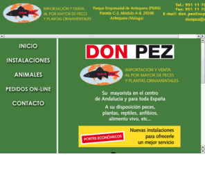 donpez.net: DON PEZ
Venta de peces ornamentales y animales de compaa