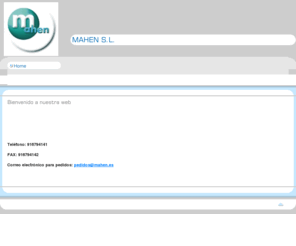 mahen.es: Página web de Mahen, Empresa Asociada de Distribuciones y Ventas, S.L.
Productos naturales, dietéticos y cosméticos
