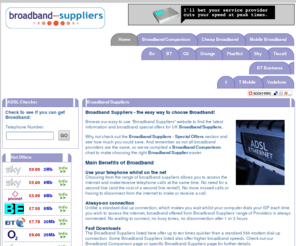 sured.co.uk: Broadband Suppliers - Compare UK Broadband Providers
UK Broadband Suppliers. Compare prices and speeds to find the best broadband deals. Special Broadband Offers.