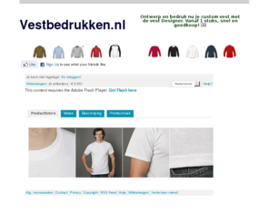 vestbedrukken.com: VESTBEDRUKKEN.NL | Vest Ontwerpen, Vanaf 1 stuks Vesten Bedrukken
VESTBEDRUKKEN.NL | Bedruk nu snel en goedkoop je designer vest met de Designer. Vanaf 1 stuks, voor een online bodemprijs. Binnen 5 kantoordagen in huis. Keuze uit ruim duizend logo's. Of zet je tekst of foto op je vest