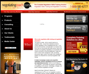 rogerdawson.ca: Negotiation Skills Training, Negotiation Seminars, Negotiation Consulting, Learn Negotiation Skills, Negotiation How To, Negotiation Self Training, Negotiating Coach, Negotiation Coach
Negotiation skills training, negotiation seminars, negotiation consulting, and negoitation self-help CDs. Learn proven and effective negotiation skills with the Negotiating Coach. Make money. Save Money.