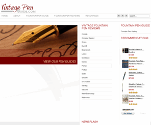 vintagepenguide.com: Vintage Fountain Pen Reviews and Guides
The best resource for vintage fountain pens.