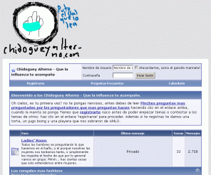chidogueyalterno.com: Chidoguey Alterno - La casa de Pedro Ivan Reyes - con vBulletin
Un foro harto fashion donde hablamos de la caspa